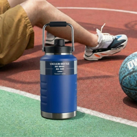 Thermosteel Water Jug Insulated Tumbler with Magnet Lid 2100ml Blue