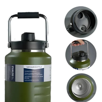 Thermosteel Water Jug Insulated Tumbler with Magnet Lid 2100ml Water Bottle Green