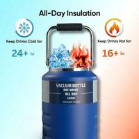 Thermosteel Water Jug Insulated Tumbler with Magnet Lid 2100ml Blue