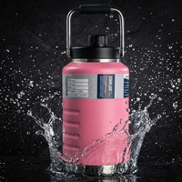 Thermosteel Water Jug Insulated Tumbler with Magnet Lid 2100ml Pink