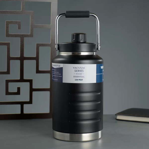 Thermosteel Water Jug Insulated Tumbler with Magnet Lid 2100ml Black