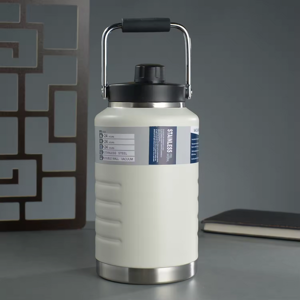 Thermosteel Water Jug Insulated Tumbler with Magnet Lid 2100ml White