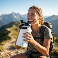 2 Litre Insulated Stainless Steel Water Bottle White