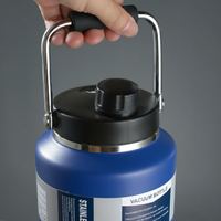 Thermosteel Water Jug Insulated Tumbler with Magnet Lid 2100ml Blue