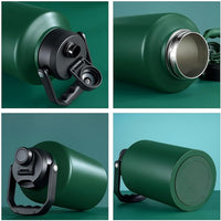 2 Litre Insulated Stainless Steel Water Bottle Military Green