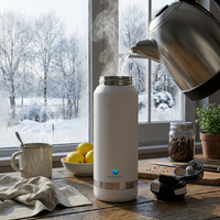 Insulated Water Bottle 1500ml  White Black