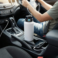 Insulated Water Bottle 1500ml  White Black
