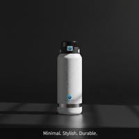 Insulated Water Bottle 1500ml  White Black