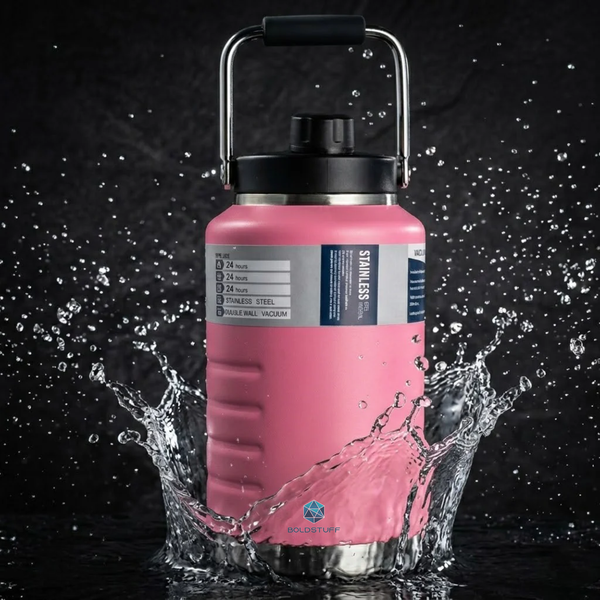 Thermosteel Water Jug Insulated Tumbler with Magnet Lid 2100ml Pink