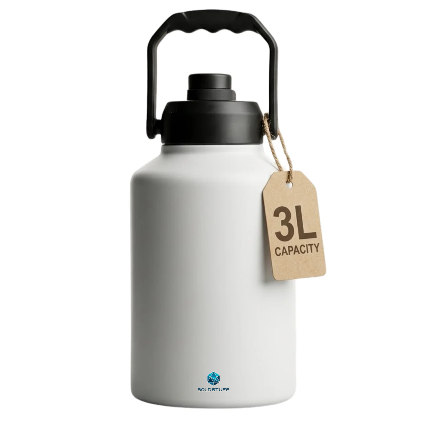 3 Liter Insulated Water White Bottle