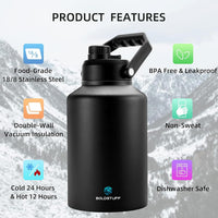2 Liter Insulated Water Bottle