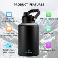 2 Liter Insulated Water Bottle