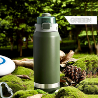 Insulated Water Bottle 1500ml  Green