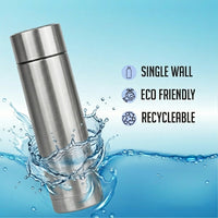 1000 Ml Stainless Steel Water Bottle Single Wall Silver